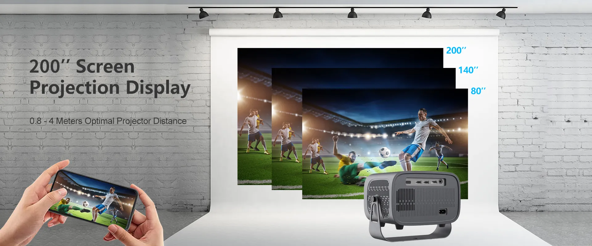 HY310 Pro portable Android projector B2B product image 2