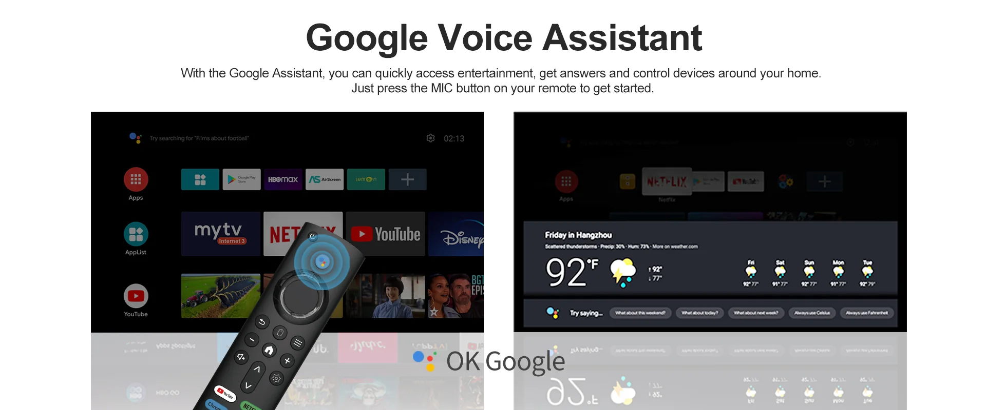 I96 D6 Android TV Stick remote control image for TOPLEO B2B buyers
