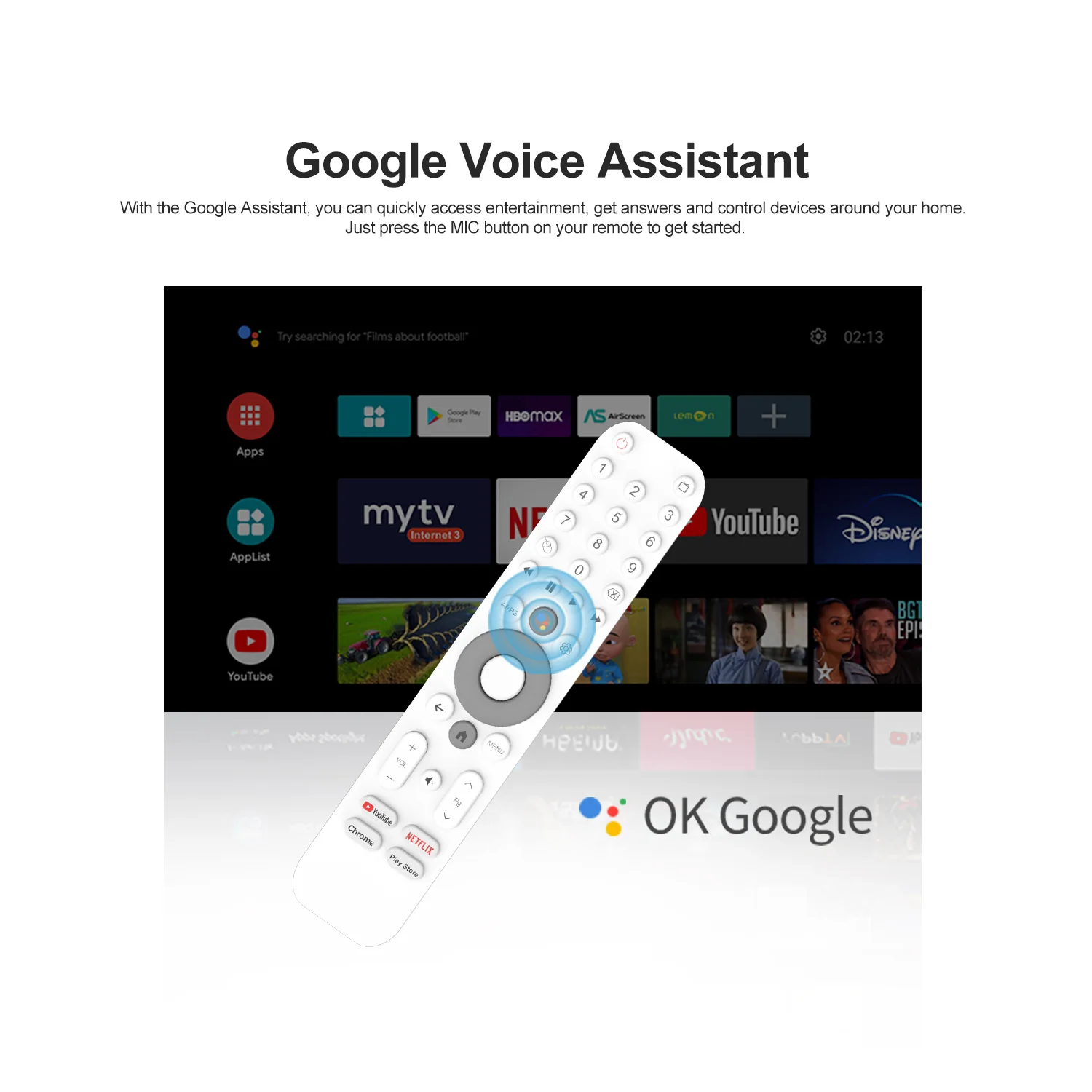 I96 Z9 Android TV Box remote control image for TOPLEO B2B buyers