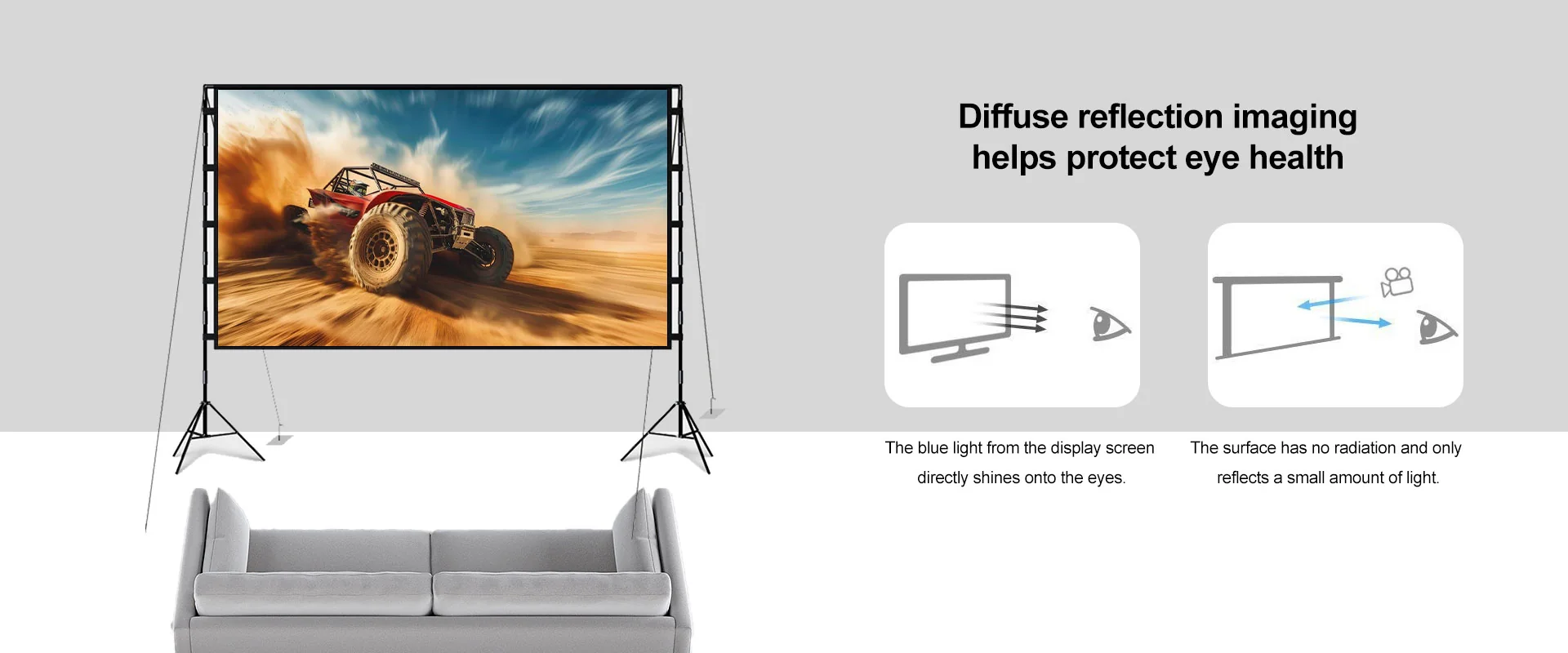 MN06 With Nails Milk Silk Projector Screen high definition image for TOPLEO B2B buyers