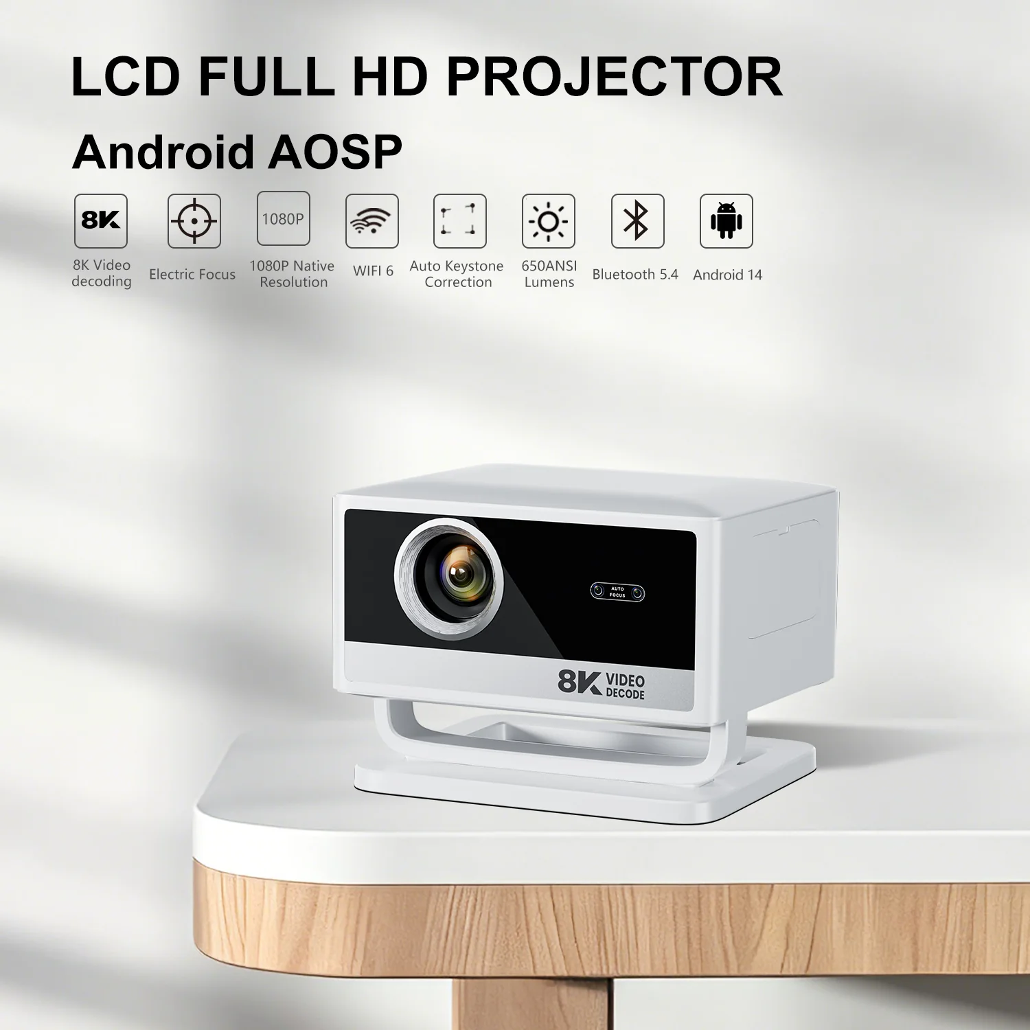 TP400 1080P Smart Projector specifications image for TOPLEO B2B buyers