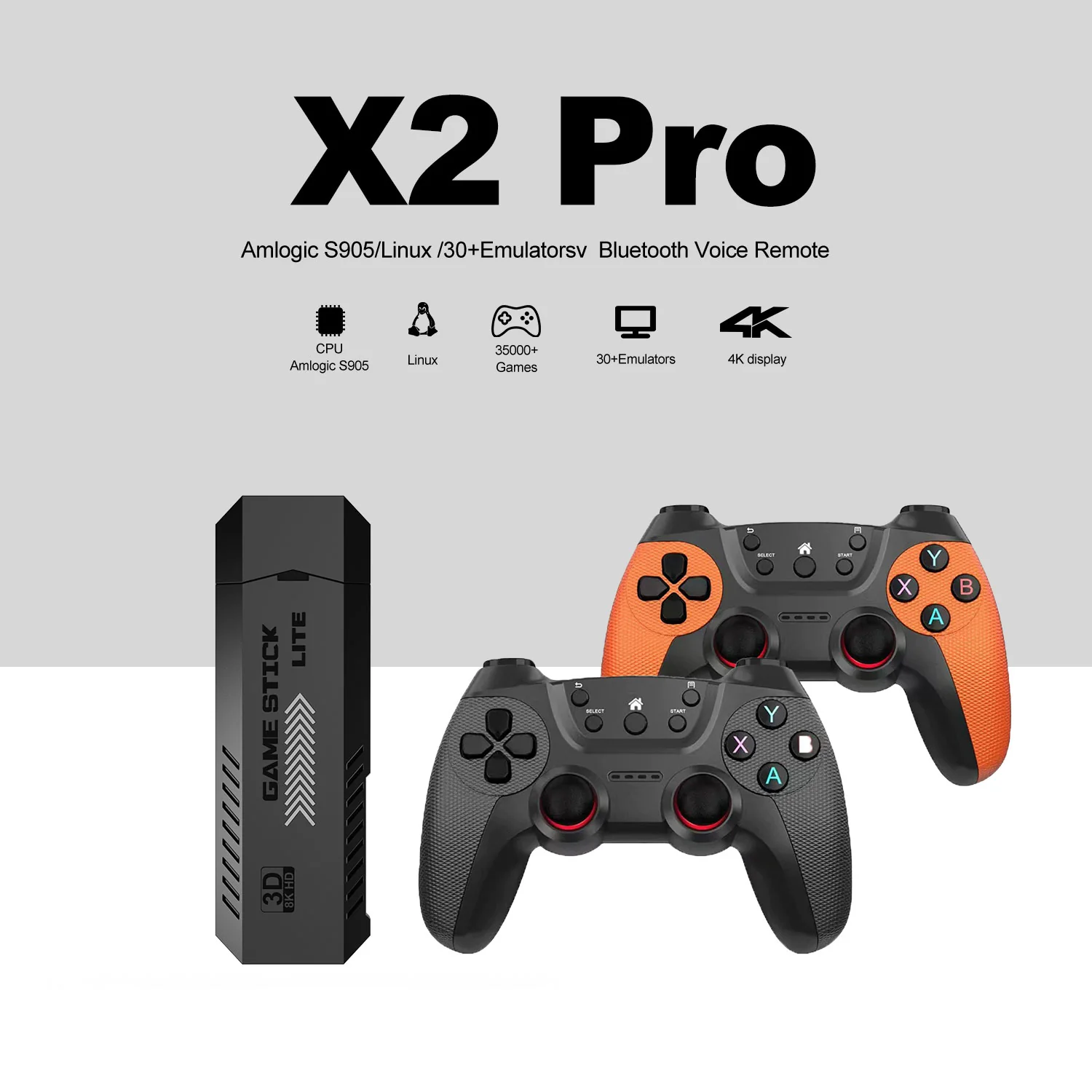 X2 PRO 3D Game Stick specifications image for TOPLEO B2B buyers