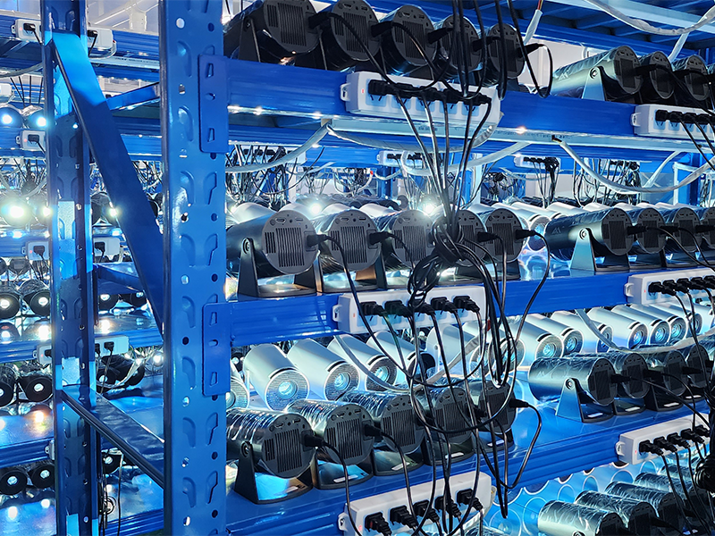 72-hour aging test rack — all devices undergo burn-in test before shipment at TOPLEO factory