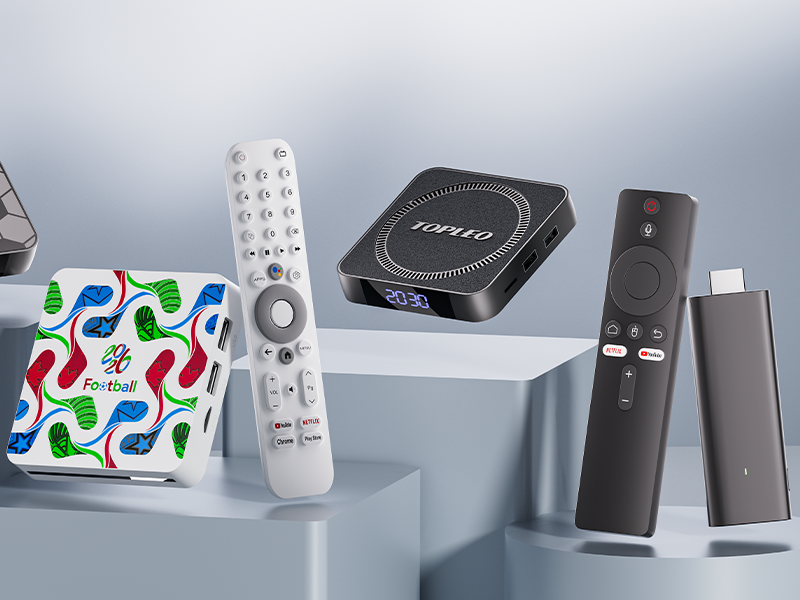 Android TV box and TV stick OEM products with Amlogic and Rockchip chipsets