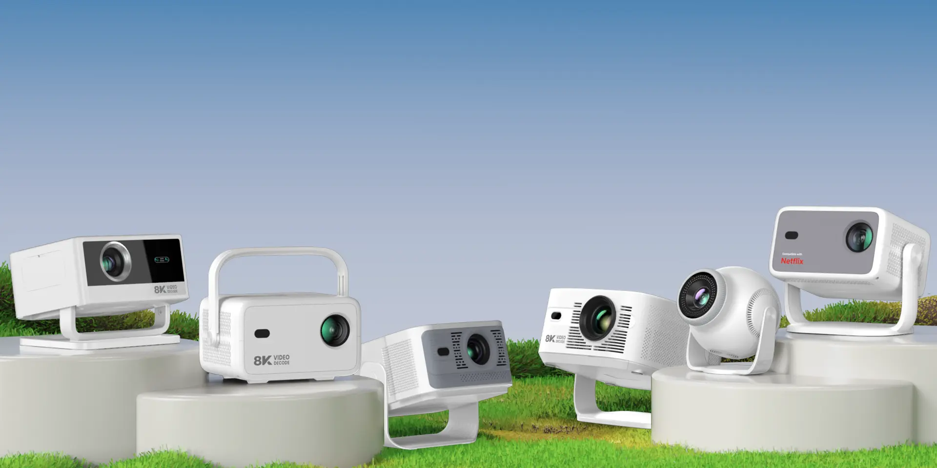 Smart projector samples prepared for buyer evaluation